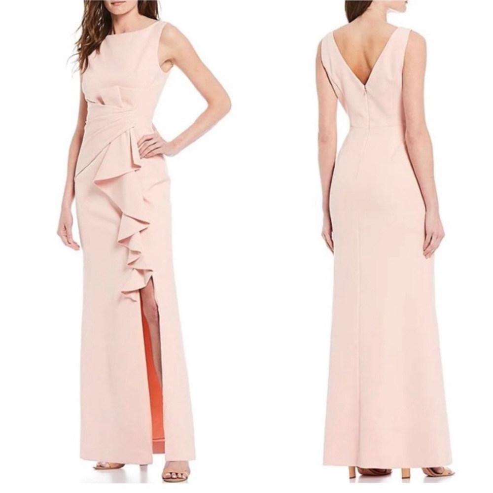 Eliza J Ruffle Front Dress